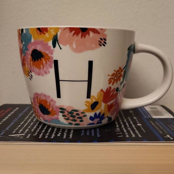 Floral Monogram Mug - Multicolor - Picture 1 of 4